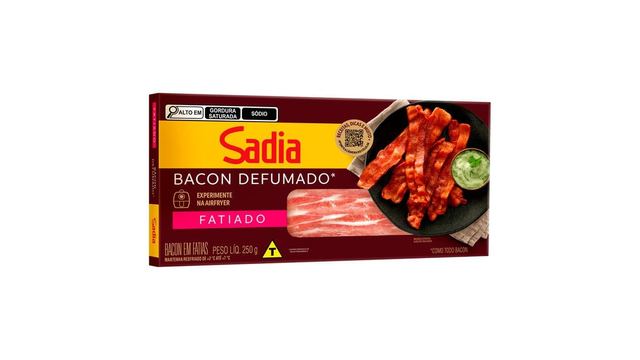 Bacon Defumado Fatiado Sadia 250g