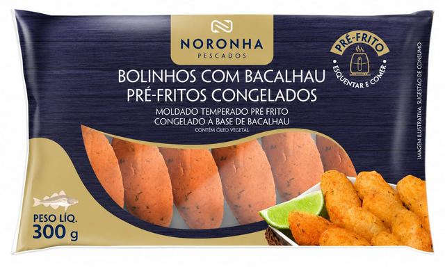 Bolinhos com Bacalhau Pré-frito 300g Noronha