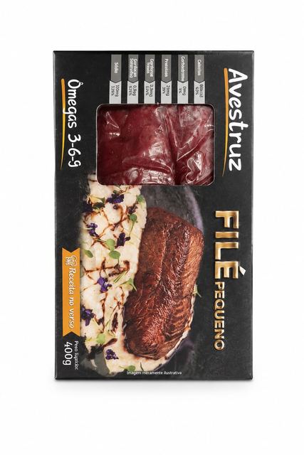 Filé Pequeno de Avestruz Congelado 400g