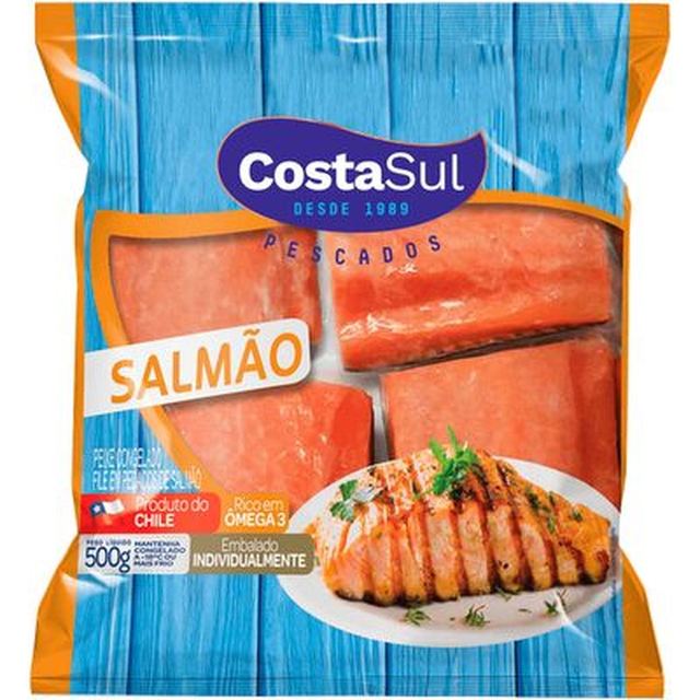 Filé Salmão Pedaços Costa Sul 500g