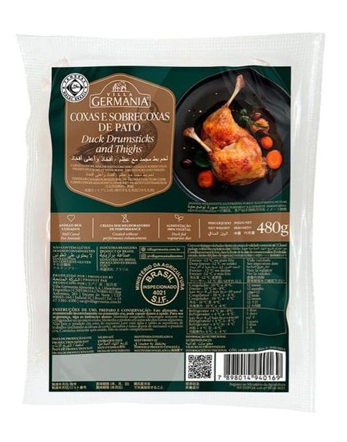 Pato Coxa Sobrecoxa Villa Germania 480g (2und)
