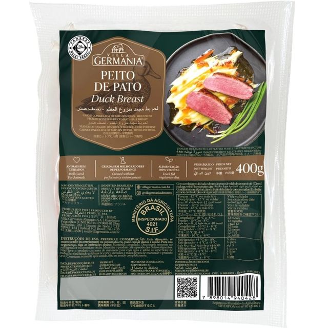 Pato Peito Magret Villa Germania 300g