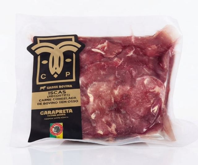 Recortes (Iscas) Carapreta 500g